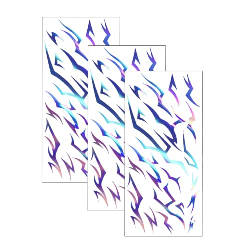 Holographic Temporary Tattoos - 75Pcs K-Pop Cosplay Stickers