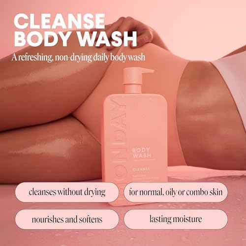 MONDAY HAIRCARE CLEANSE Body Wash with Grapefruit Extract, Hyaluronic Acid, Shea Butter, Coconut Oil for Normal to Oily/Combination Skin 900 mL (Dual Pack)