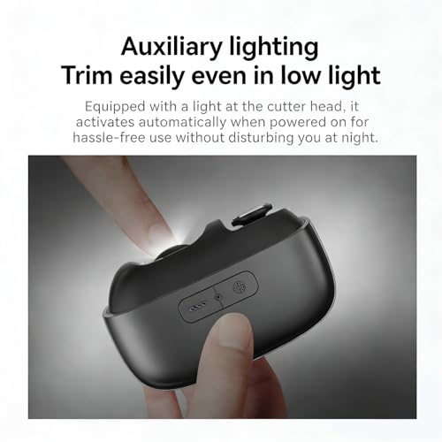 3-in-1 Automatic Nail Polisher with LED Light with Polishing Automatic Nail Clippers with Magnetic Lid USB Rechargeable £¬Portable Smart Nail Clipper for Thick Toenails Seniors, Adults (White)
