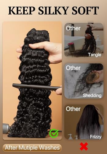 Triippy Deep Wave Human Hair Bundles 14 16 18 Inch