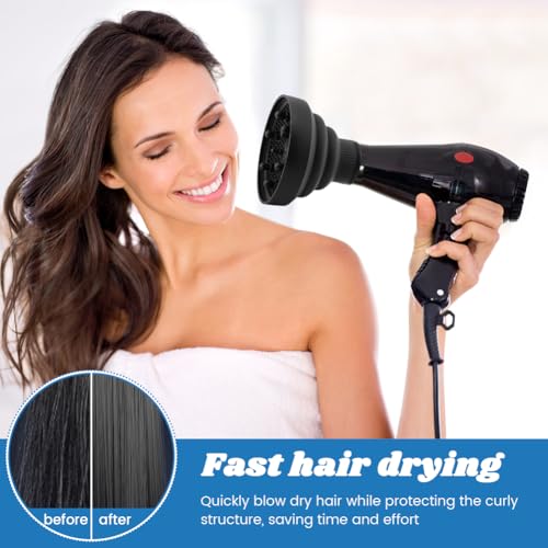 Collapsible Hair Dryer Diffuser for Curly Hair – Universal Attachment