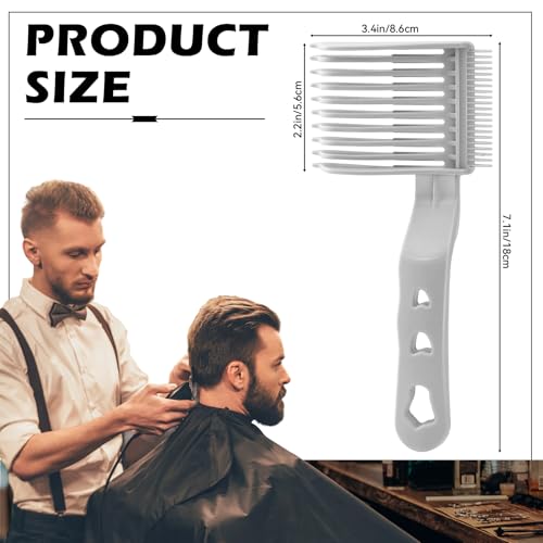 Blend Friend Fade Comb Professional Voluminous Wide-Tooth Texture Hair Styling Comb Set, Perfect Blending Comb Haircut Tools for Home, Salon or Professional Use (1 Pack - Grey)