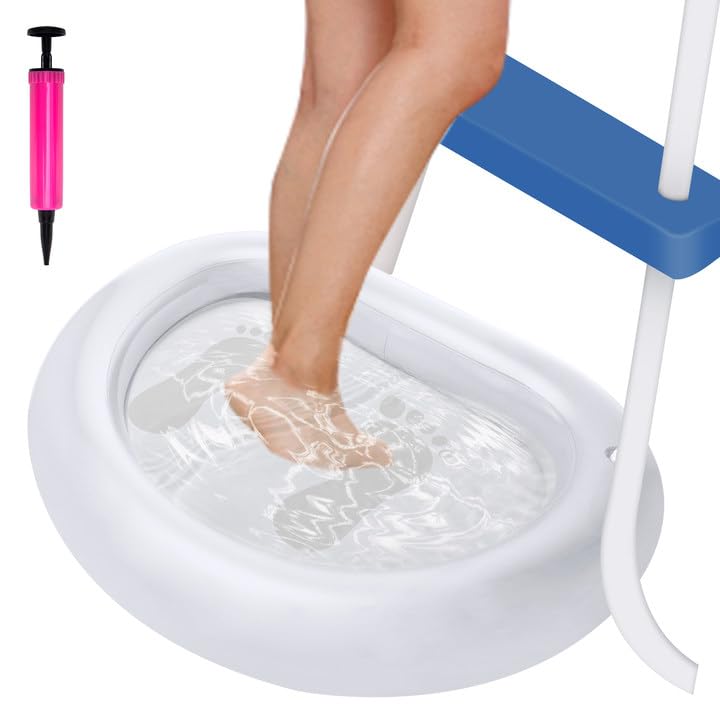Inflatable Pool Foot Bath Basin for Clean Feet Before Swimming