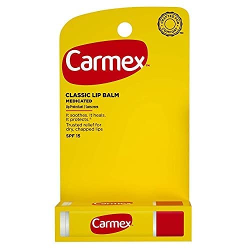 Carmex Classic Lip Balm, Lip Protectant Sunscreen SPF 15, 0.15 Oz