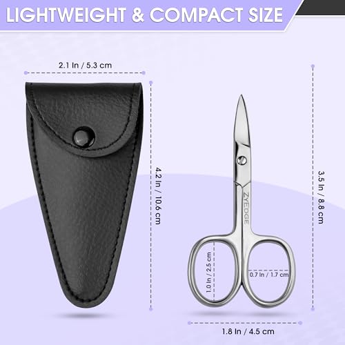 Straight Nail Scissors for men and women-Manicure Pedicure Scissors for Facial Hairs, Eyebrow, Mustache, Nose Hair, Toenail & Fingernail