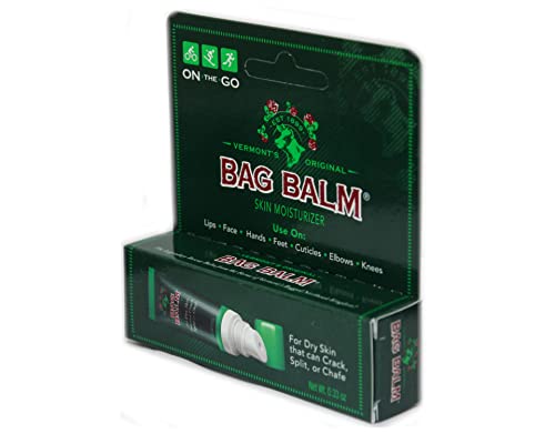 Bag Balm Original On-the-Go Lip Balm Tubes for Chapped Lips, Dry Hands, Skin Irritations and More (Pack of 6 Tubes)