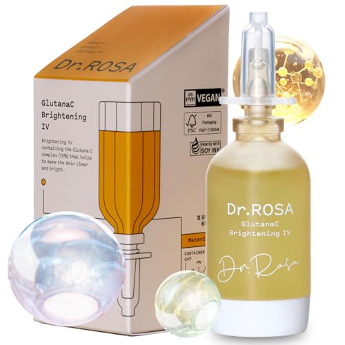 DR.ROSA Glutana C Brightening Serum | Glutathione + Vitamin C + Niacinamide | Korean Skincare for Dull, Uneven Skin | Lightweight Daily Glow Booster