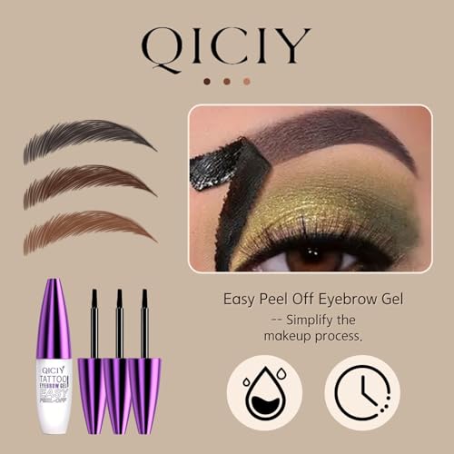 Peel Off Eyebrow Gel - Waterproof & Sweatproof (3-Pack)