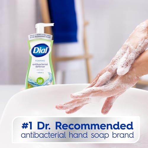 Dial Antibacterial Foaming Hand Soap - Fresh Pear Scent, 7.5 Fl Oz Pack of 6