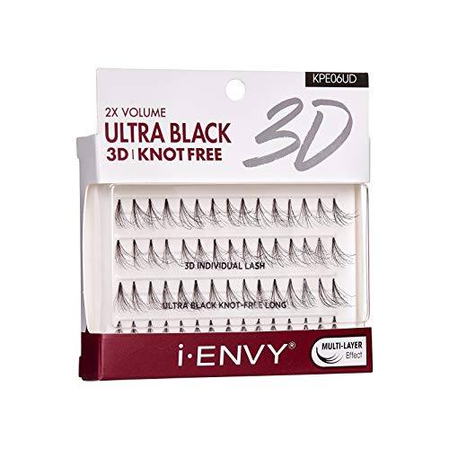 i-ENVY 2X Volume 3D Individual Lashes - Knot Free, Long (3 Pack)