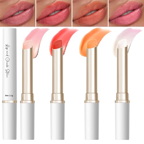 pH Color Changing Lip Balm Set - 4pc Waterproof Hydrating Tint