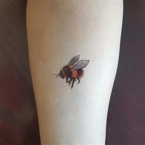 Bee Insect Temporary Tattoo Sticker Waterproof Ladybug Men Women Party Favor Hand Arm Shoulders 10.5X6cm Set of 24 (SF257)