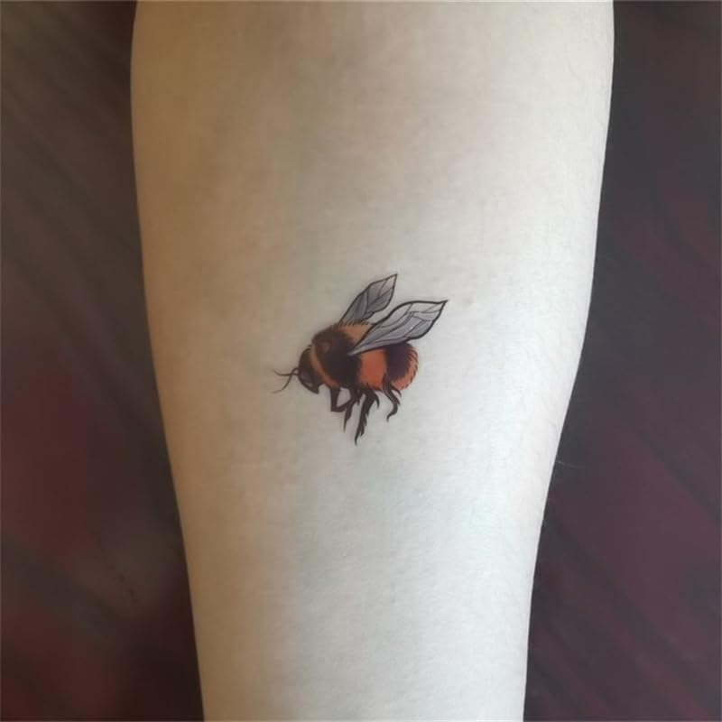 Bee Insect Temporary Tattoo Stickers - 24 Pack Waterproof