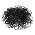 3200 Elastic Hair Ties Black Mini Rubber Bands for Girls