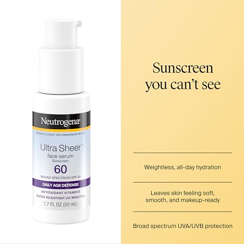 Neutrogena Ultra Sheer Face Sunscreen SPF 60 - Water Resistant