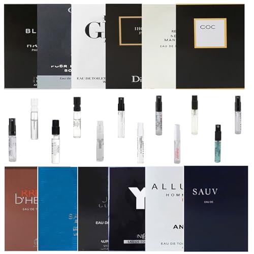 Men's Cologne Samples Set - 12 Designer Fragrance Travel Size