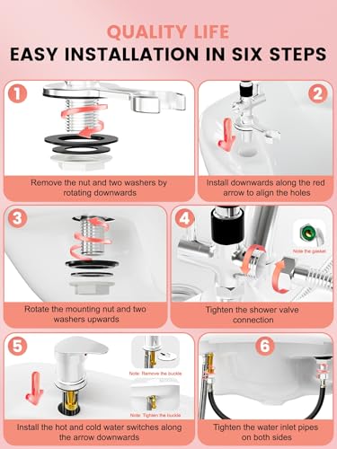 Head Spa Waterfall Shampoo Bowl Faucet with 3-Gear Switch