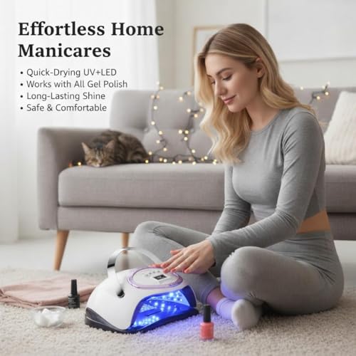 66 LED UV Nail Lamp with Smart Sensor & 4 Timers