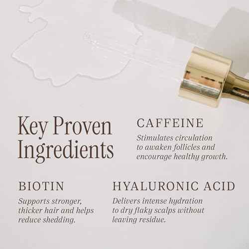 Salee- Dry Scalp Serum Nourishing & Moisturizing| Biotin, Caffeine For Thinning Hair, Reduce Shedding, Hydrate, Stimulate+ Hyaluronic Acid