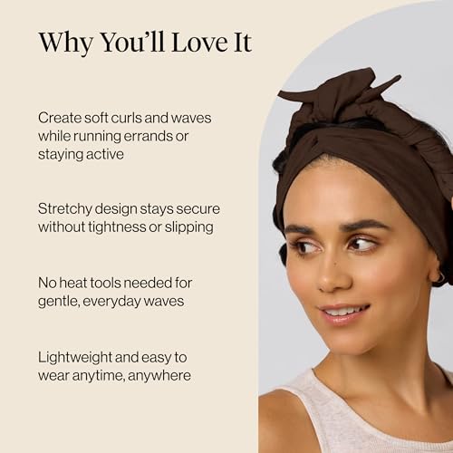 Heatless Curling Headband for Women – Soft Waves Overnight