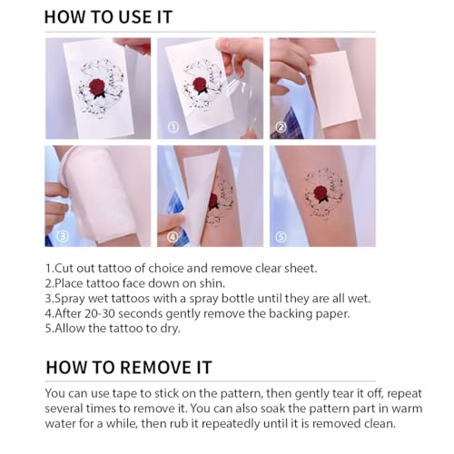 75 Pcs Rock Music Temporary Tattoos - Guitar & Band Themed