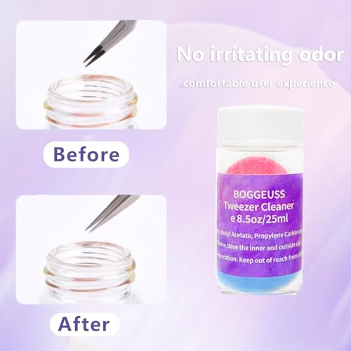 Lash Tweezer Cleaner Solution - 25ml Eyelash Extension Glue Remover