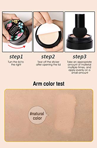 Air Cushion BB Cream with Mushroom Sponge – SPF50+ Concealer
