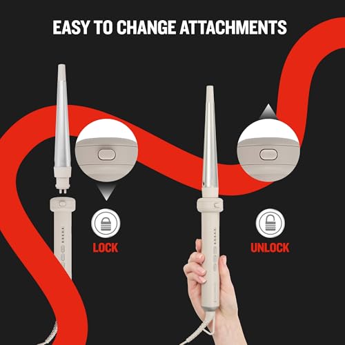 Remington 5-in-1 Curling Wand with Interchangeable Barrels