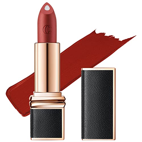 CARSLAN Dual Core Moisturizing Lipstick, Longlasting Hydrating, High Pigmented Lip Color With Vitamin E and Olive Oil, 01 Red Tomatoes, Red