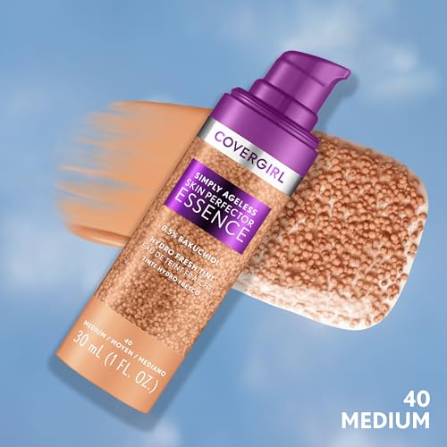 Covergirl Simply Ageless Skin Perfector Essence Foundation Medium 40 1oz - Tinted Hydrating Skincare Hybrid