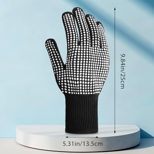 Heat Resistant Gloves with Silicone Grip - 2 Pack