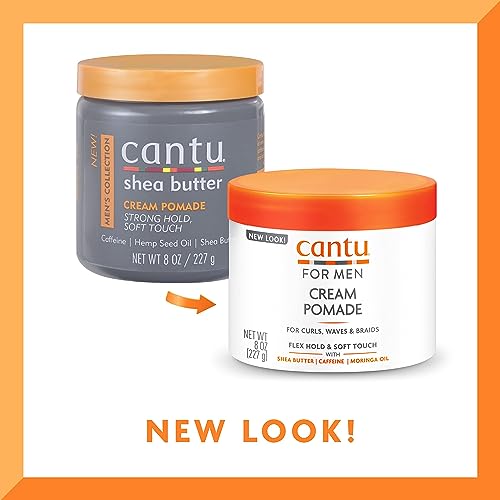 Cantu Men's Collection Cream Styling Pomade, 8 Oz (Packaging May Vary)