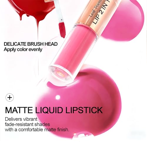 MooGlamor 3-Piece Lip Liner and Gloss Set - Dual-Ended Lip Combo