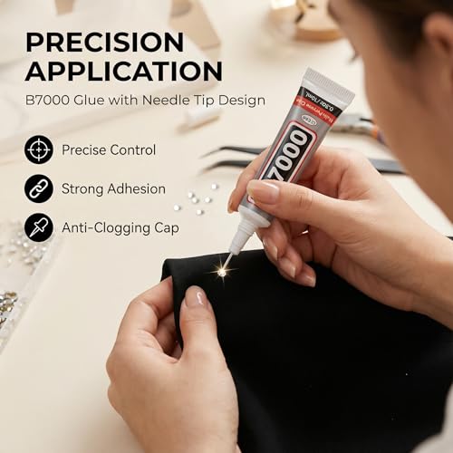 Worthofbest 33,000 Pcs 3mm Flatback Rhinestone Kit with B7000 Glue & Tools
