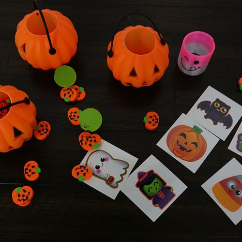 Halloween Temporary Tattoos for Kids, 144 Pack - Non-Toxic