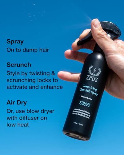 ZEUS Sea Salt Spray for Hair & Beard - Texturizing Mist 6oz
