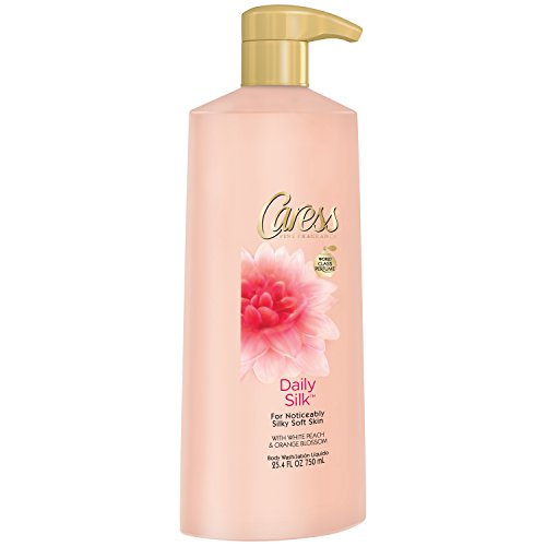 Caress Body Wash, Daily Silk White Peach and Silky Orange Blossom, 25.4 Ounce