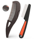 Dandruff Comb 2-Pack – 0.5mm & 2mm Stainless Steel Self-Cleaning Tool