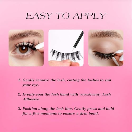 Wispy Faux Mink False Eyelashes - 5 Pairs Reusable Strip Lashes