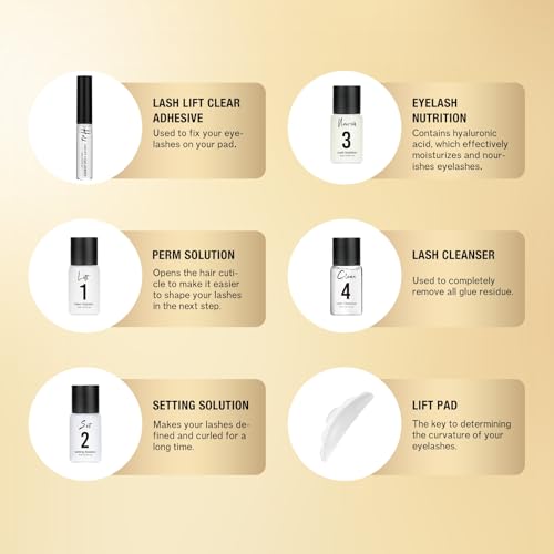 Lash Lift & Brow Lamination Kit - Professional At-Home Eyelash Perm