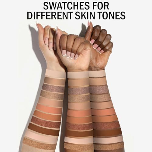 PROFESSIONAL MAKEUP Long Lasting Waterproof Eyeshadow Palette 11 Ultra-pigmented Shimmer & Matte Shades and Naked & Brown Warm Neutral makeup palette with Mirror - Blendable Multi-Purpose