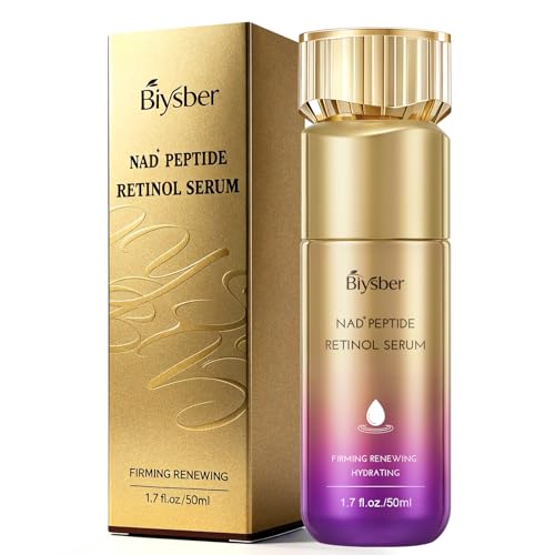 NAD+ Retinol Collagen Serum for Face: Anti-Aging Peptide Serum, Tightens Skin, Reduces Wrinkles & Fine Lines, Hydrating Serum for Radiant Glow 1.7 fl.oz