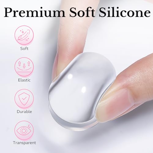 French Tip Nail Stamper Kit - 6Pcs Soft Silicone Nail Art Tool