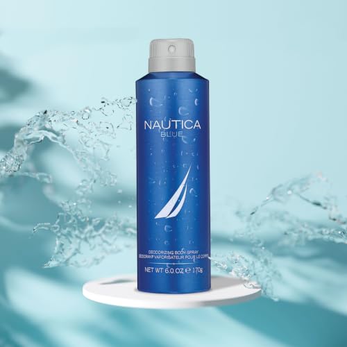 Nautica Blue Men's Body Spray 6 oz | Long-Lasting Fragrance