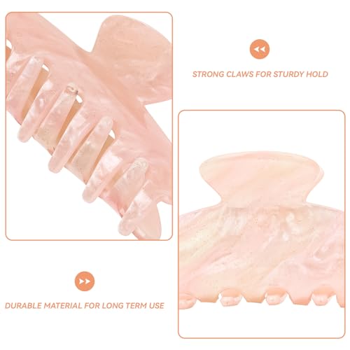 Large Acrylic Claw Hair Clips for Thick Hair (2-Pack)