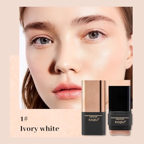 Dual-Ended Foundation & Concealer Stick - Long-Lasting, Moisturizing (2pc)