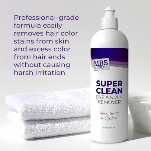 Super Clean Dye & Stain Remover – Gentle 16 oz Formula for Hair Color