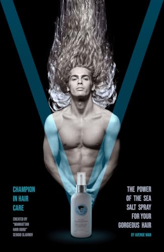 Avenue Man Sea Salt Spray for Men - Volumizing, Lightweight, Paraben & Sulfate-Free, 6.76 oz