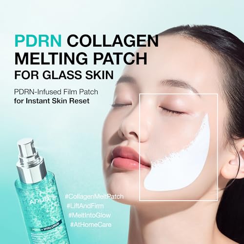 Anua PDRN Collagen Plumping & Firming Care Set, PDRN Salmon DNA Glow Serum Spray, Collagen Patch Neck & Facial Fine Line, Face Mist & Melting Duo for Perfect Home Care, Korean Skincare Set