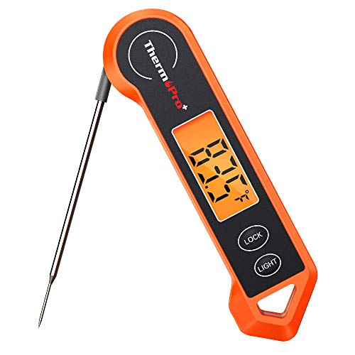 ThermoPro TP19H Digital Meat Thermometer for Cooking with Ambidextrous Backlit and Motion Sensing Kitchen Cooking Food Thermometer for BBQ Grill Smoker Oil Fry Candy Instant Read Thermometer